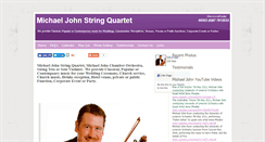 Desktop Screenshot of michaeljohnstringquartet.com